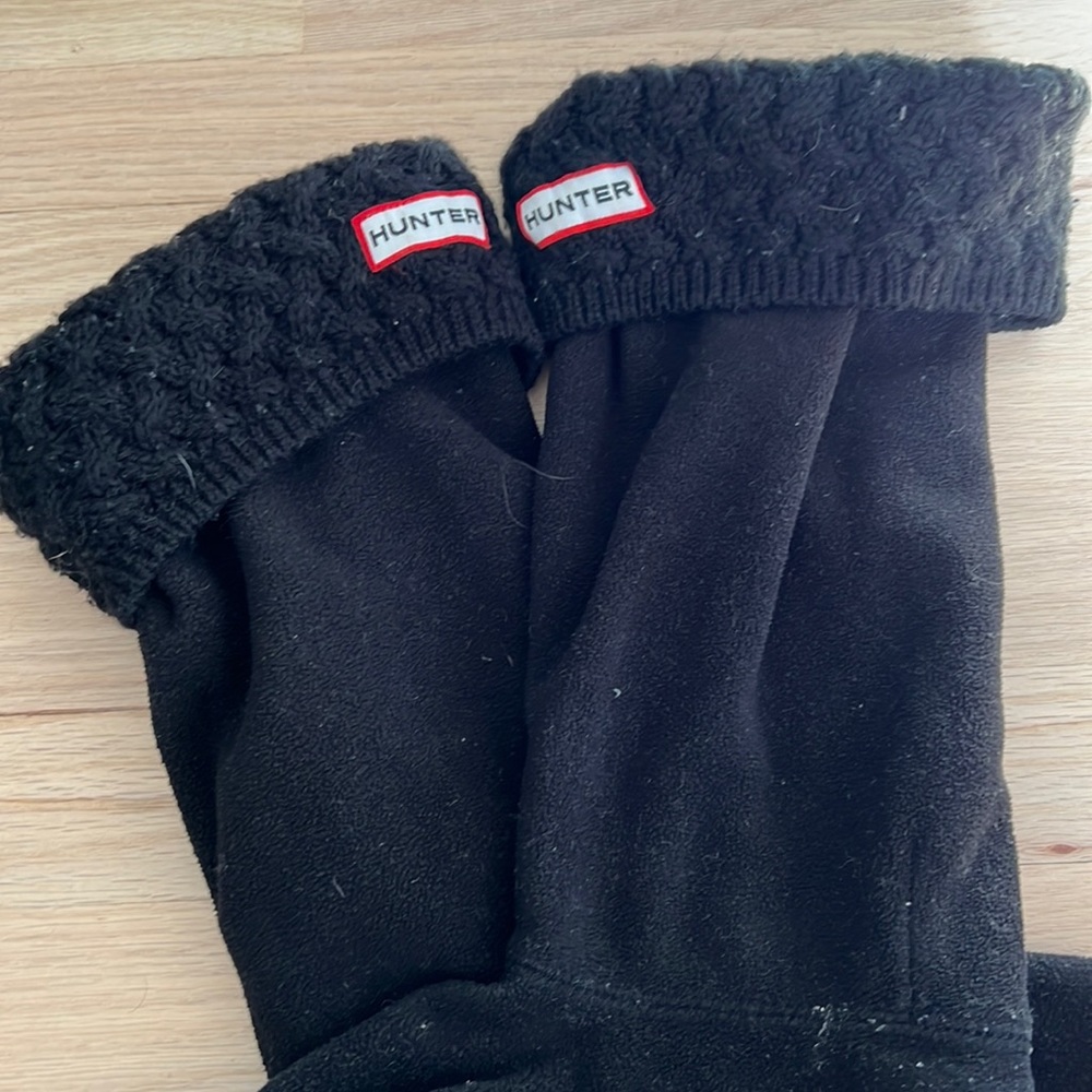 Hunter boot fleece sock